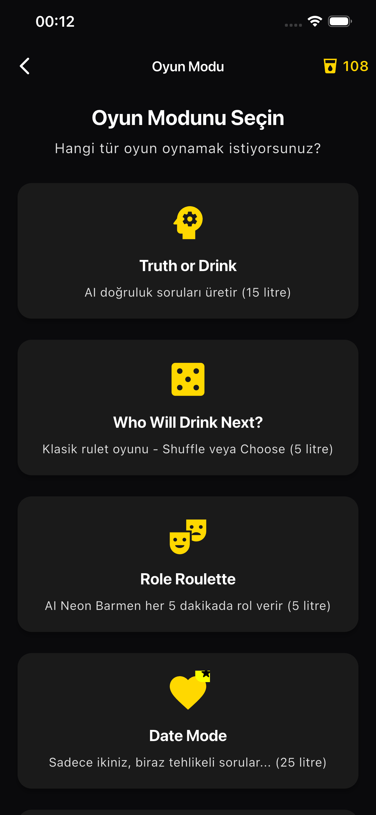 Who Will Drink? App Screenshot